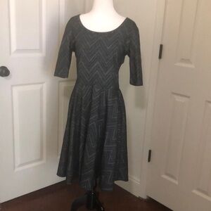 LulaRoe xl black and gray Dress